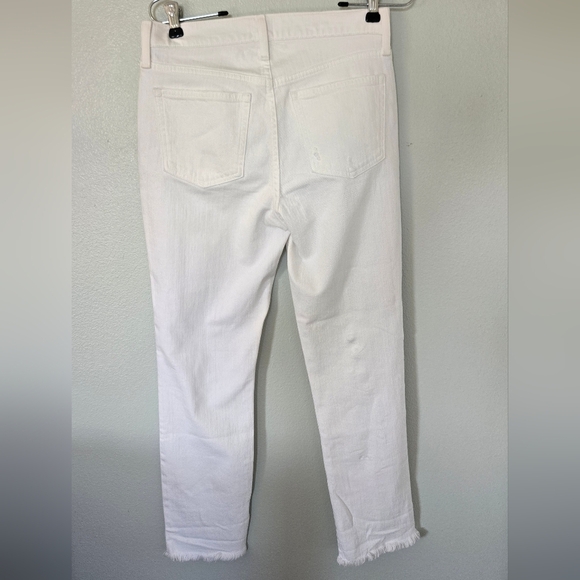 J Crew White Slim Boyfriend Jeans 25 - Picture 2 of 5